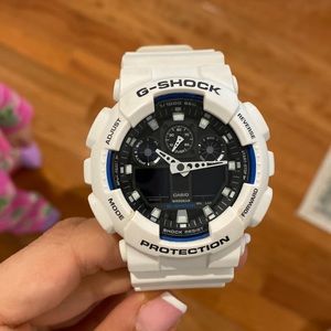 G-Shock solar white mens watch